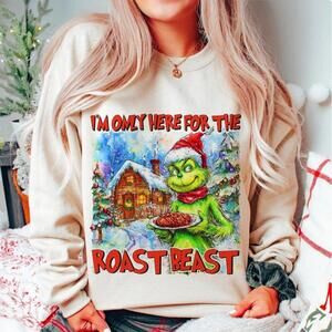 Retro Grnicmas, Christmas, Wonderful Time, Roast Beast Christm Sweatshirt